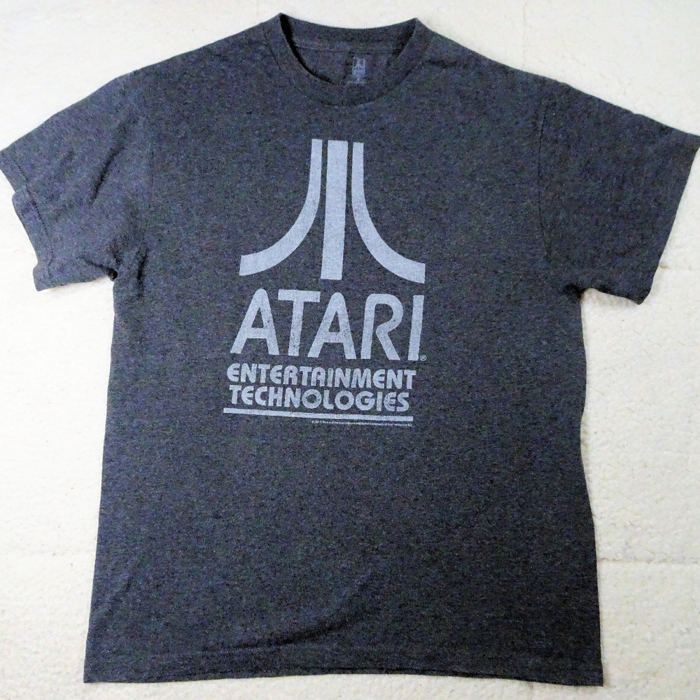 ATARI Emblem Gray T Shirt Size Large